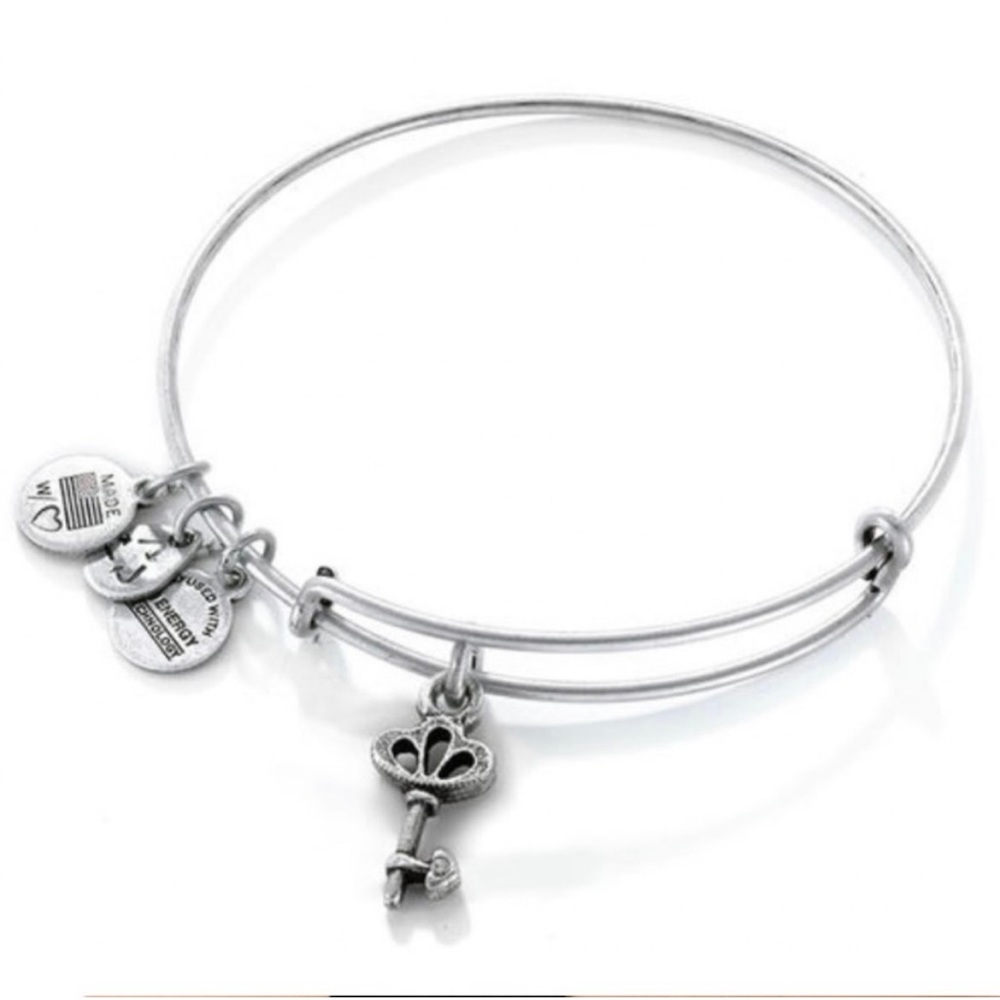 Alex and Ani Skeleton Key Charm
Bangle Bracelet
